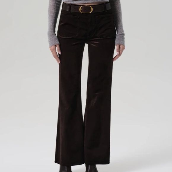 Citizens Of Humanity Kimberly 70’s Flare Velvet In Espresso Size 27 - Picture 1 of 5